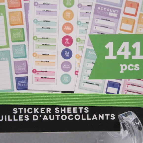 NEW! The Happy Planner Weekly Meal Planning /Sticker Book - "Budget" 1411 Pieces - Picture 3 of 9